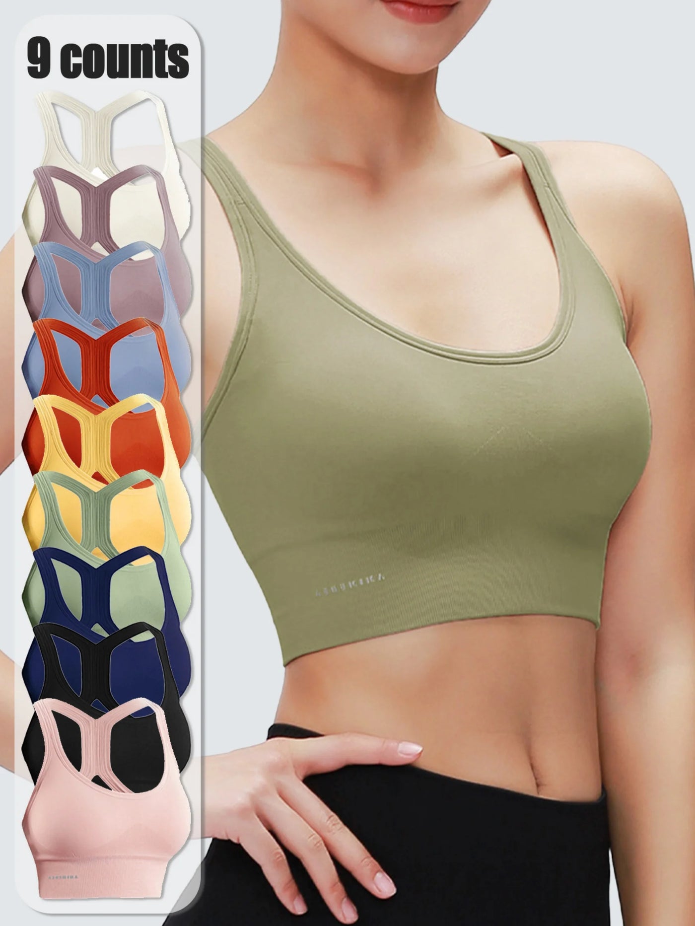 Sexy Padded Women's Sports Bra Crisscross Back Sports Bra Running Fitness Breathable Comfortable Shaping Sports Bra