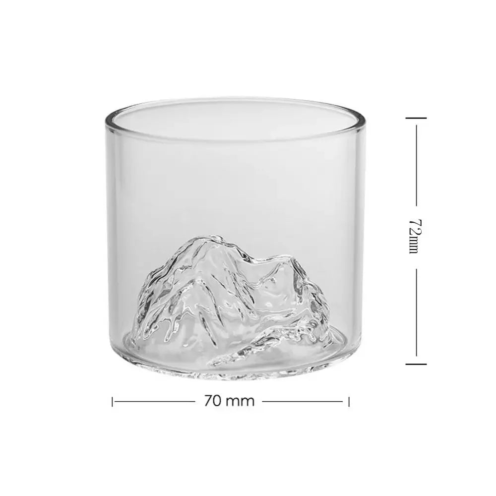 3D Mountain Drinkware Clear Drinking Vodka Cup Wine Whiskey glass Drinking Glasses Glass Cup Beer Mug