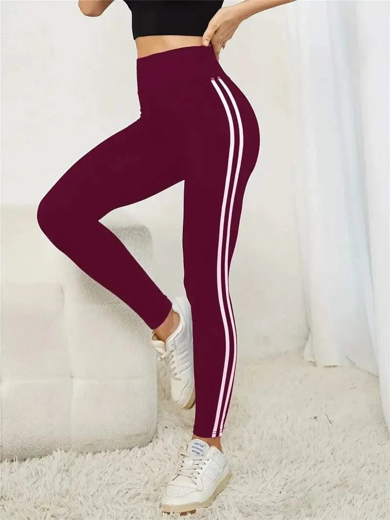 Women Side Stripe Sports Fitness Yoga Leg gings Activewear