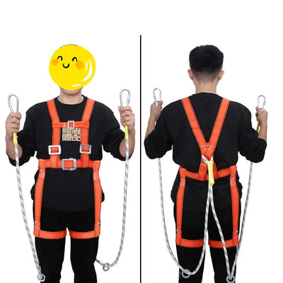 Outdoor Safety Harness Five-point High Altitude Work Safety Belt Adjustable Safety Vests Outdoor Rock Climbing Protect Equipment