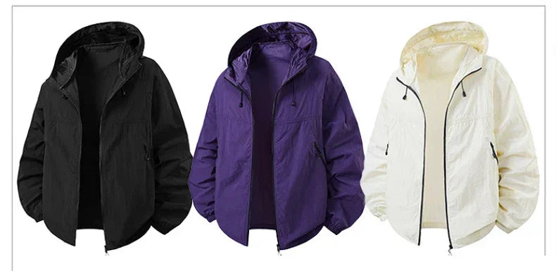 New Summer Camping Hiking Jackets Men Fishing Cycling Hooded Gym Sports Running Coats Outdoor Sun-Protective Thin Jackets Women