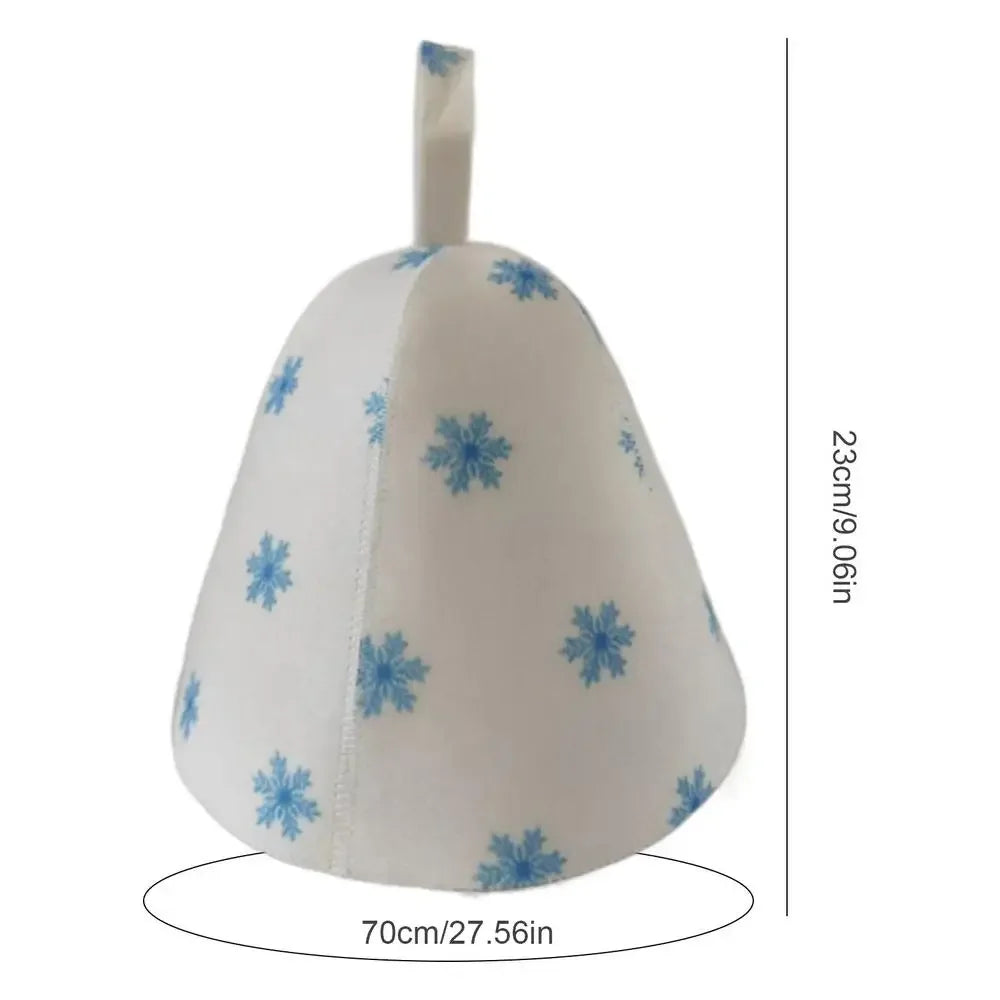 sauna Anti Heat Sauna Hat Thicken Wool Felt Shower Cap Women Men Steam Bath Shower Hair Turban Quickly Towel Drying Towel Hats