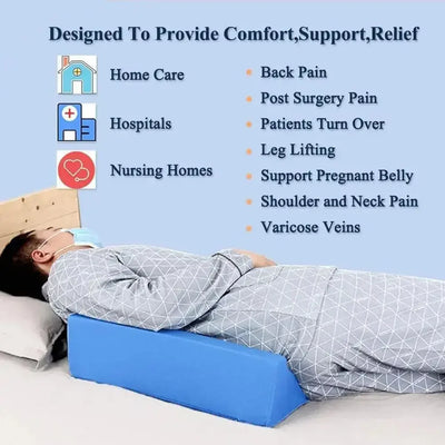 Pressure Reduce Cushion Hotel Home Wedge Pillow Comfortable Foam Office Pain Relief Posture Correct Aid Back Support Soft