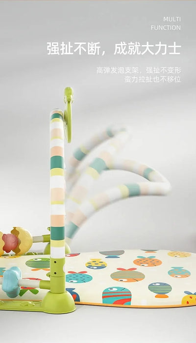 Baby Toys Musical Play Mats Piano Gym Newborn Toys Tummy Time Mat Baby Teether & Padded For Toddlers Early Learning Education
