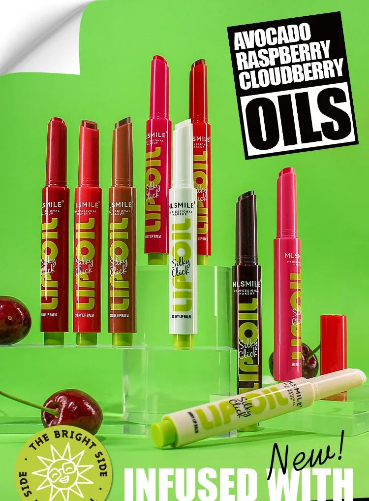 MLSMILE multi-color Silky Click Lip Care Hydrating Lip Gloss with Radiant Mirror HIGH-Shine, Effortless Press Long-Lasting SEXY