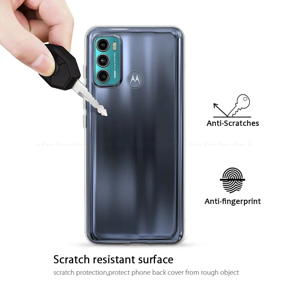 Silicone Phone Case For Motorola Moto G72 G52 G30 G40 Fusion G60s G53 G42 G32 G200 G22 G60 Clear Slim Soft TPU Back Cover