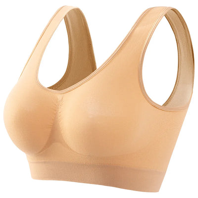 Women's S-5XL Seamless Bra Push-Up Sports Bra