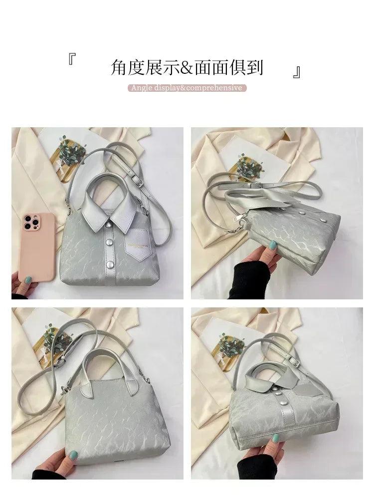 Tote bag hand bags for women 2024 designer handbag shoulder square crossbody korean popular youth women’s fashion