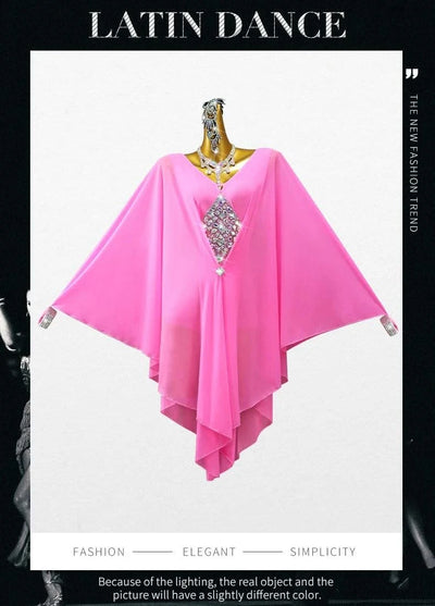 Pink Dress For Women Evening Latin Dance