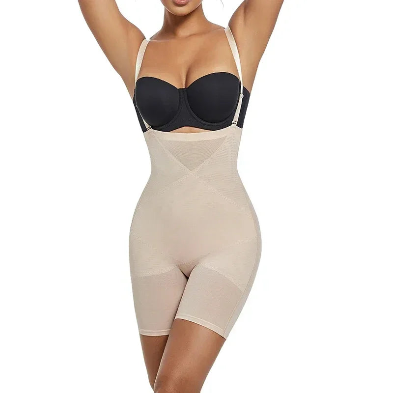 Light Shapewear Bodysuit for Women Slimming Underwear Full Body Shaper Belly Sheath Waist Trainer Reductive Thin Breathable