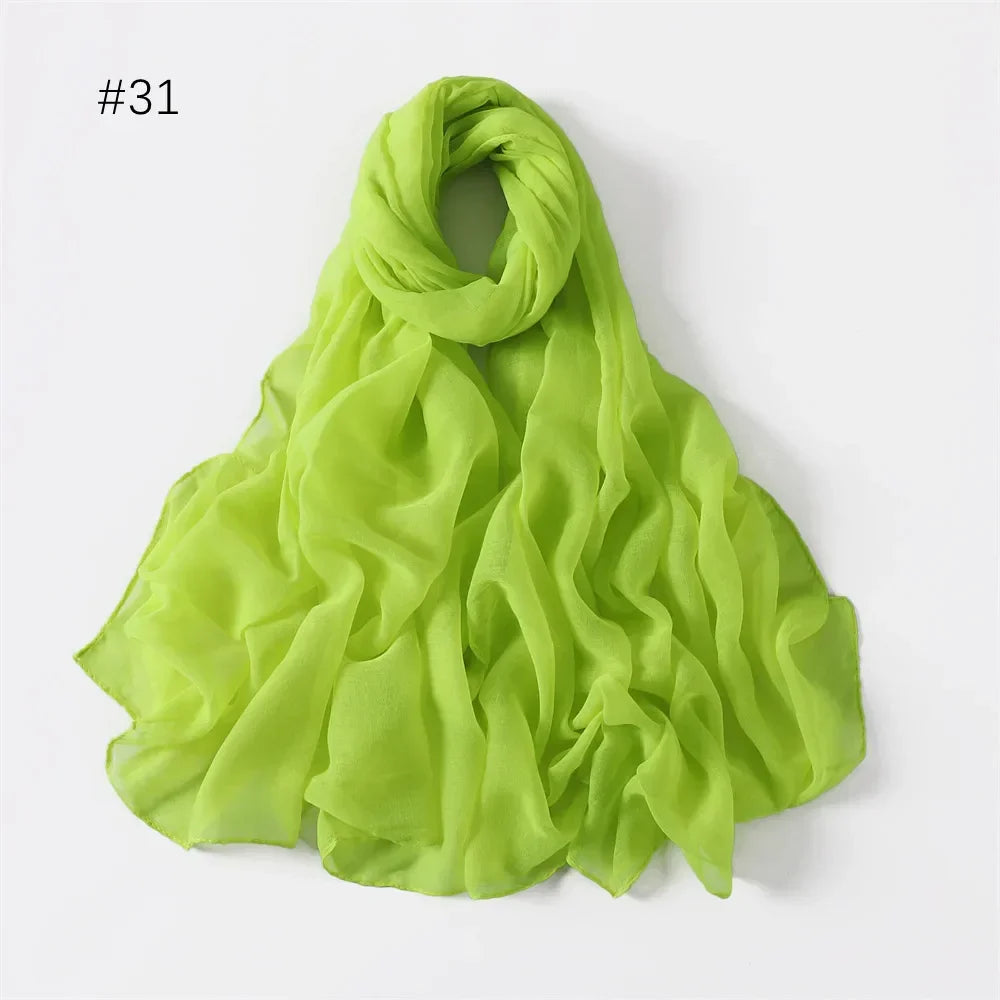 New Cotton Linen Scarf For Women Girls Students Autumn Classic Solid Color Scarves Retro Soft Foulard Viscose Female Wrap Shawls