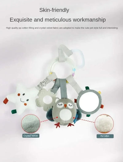 Baby Toys for 0 3 6 12 Months Rainbow Activity Plush Animal Stroller Hanging Toy for Baby Car Seat Crib Travel Sensory Baby Toys