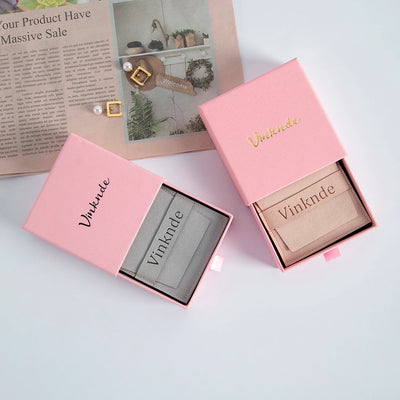 Custom Logo Luxurious Jewellery Packaging Pouch Printed Cardboard Drawer Box Fashion Jewelry Rings Packaging Box With Suede Bag