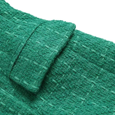 Green Double Breasted Women's Blazer, Beige, Black, Red Women Suit Jacket, Spring Vintage Female Coats