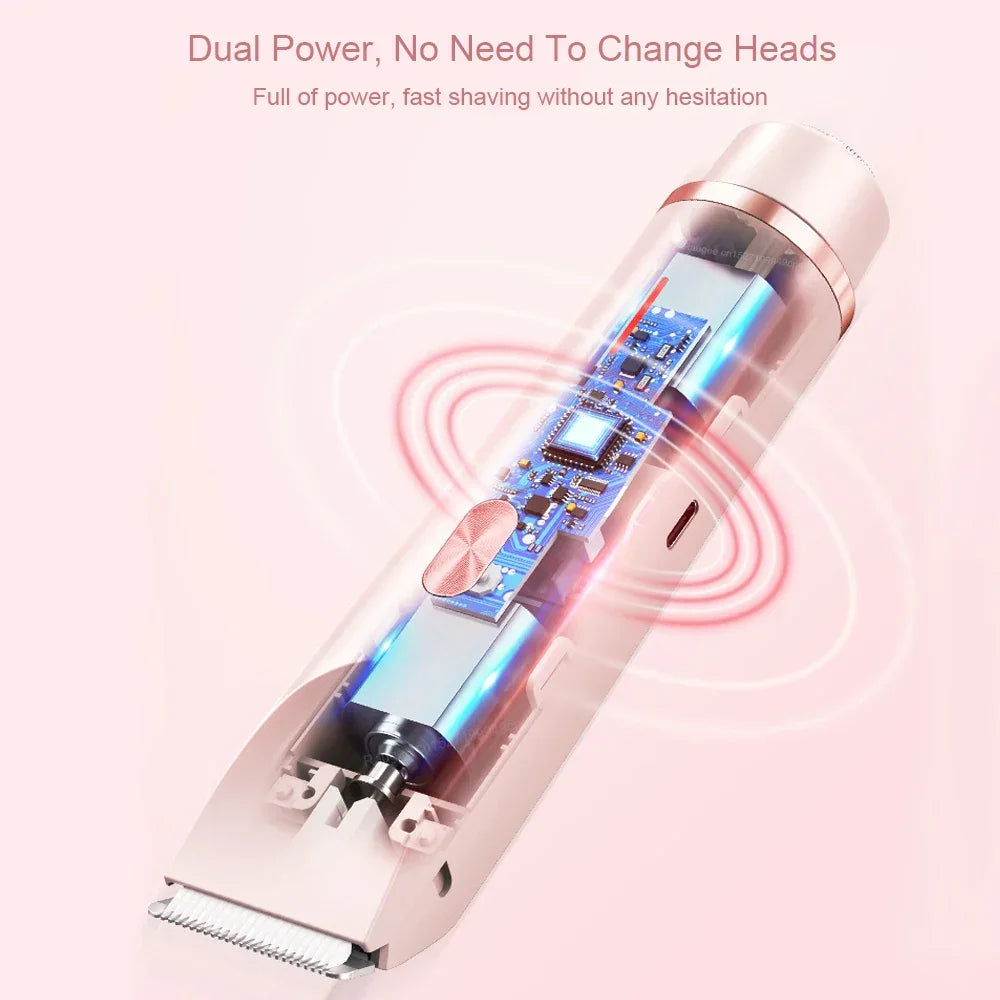 Electric Razor Woman Shaver Painless Women Mustache Epilator Leg Bikini Body Hair Trimmer For Women Facial Epilator Hair Remover