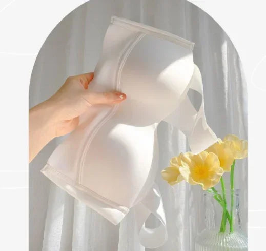 Women Large Size Lace Silk Wireless Bra