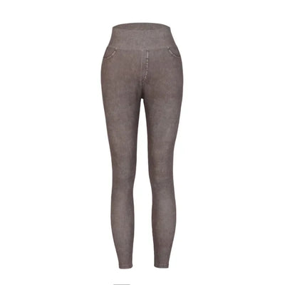Women's Faux Denim Yoga Leggings