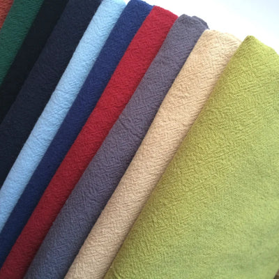 Cotton Linen Fabric Skin Texture Crepe By The Meter for Clothing Curtain Dress Shirt DIY Sewing Plain Textile Cloth Gray Soft