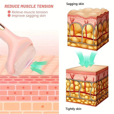 Facial Massage Roller Skin Lifting Firming Smooth Wrinkles Eye Puffiness Reusable Cooling Facial lce Roller Home Beauty Skin Fac