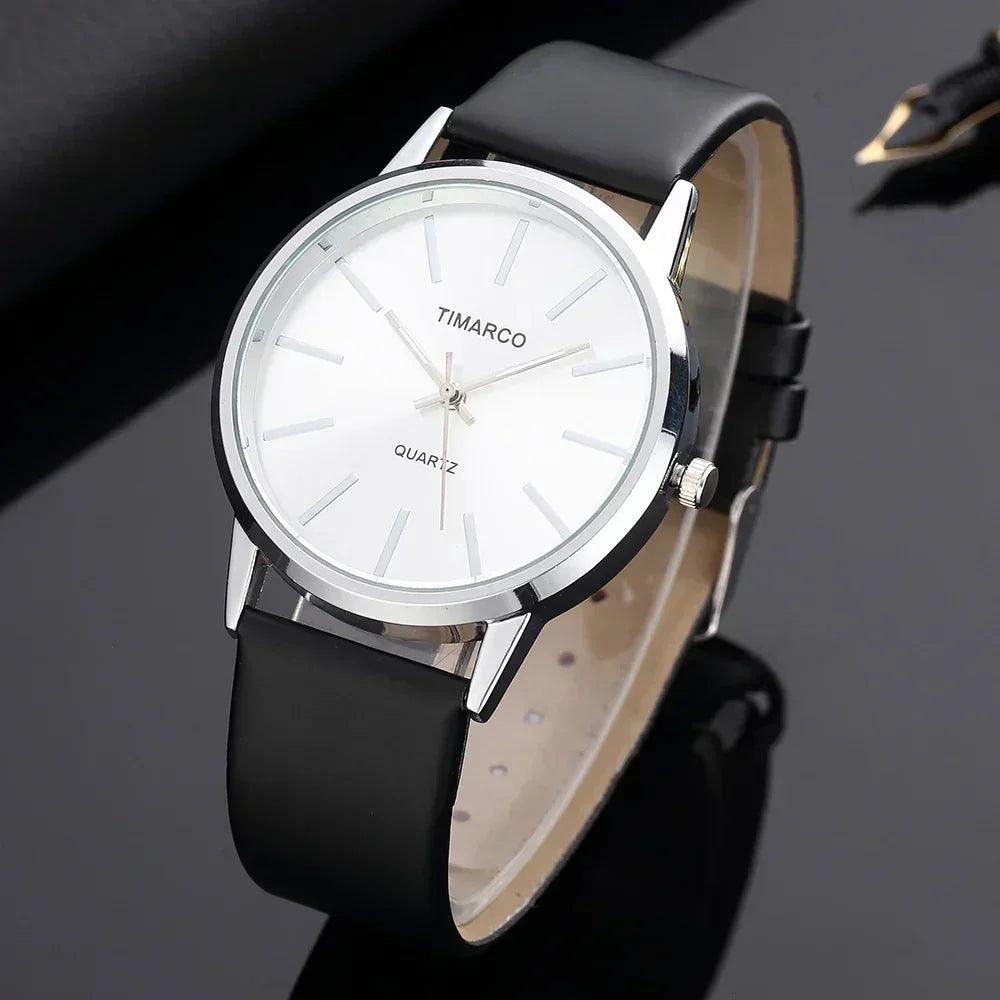 Luxury women watches 2025 new stylish silver minimalist business ladies quartz watch breathable leather steel clock