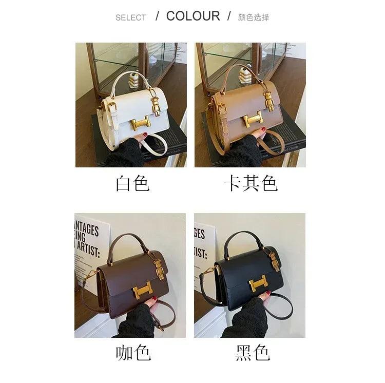 Premium designer crossbody bag for women leather shoulder messenger tote handbags ladies office fashion gift