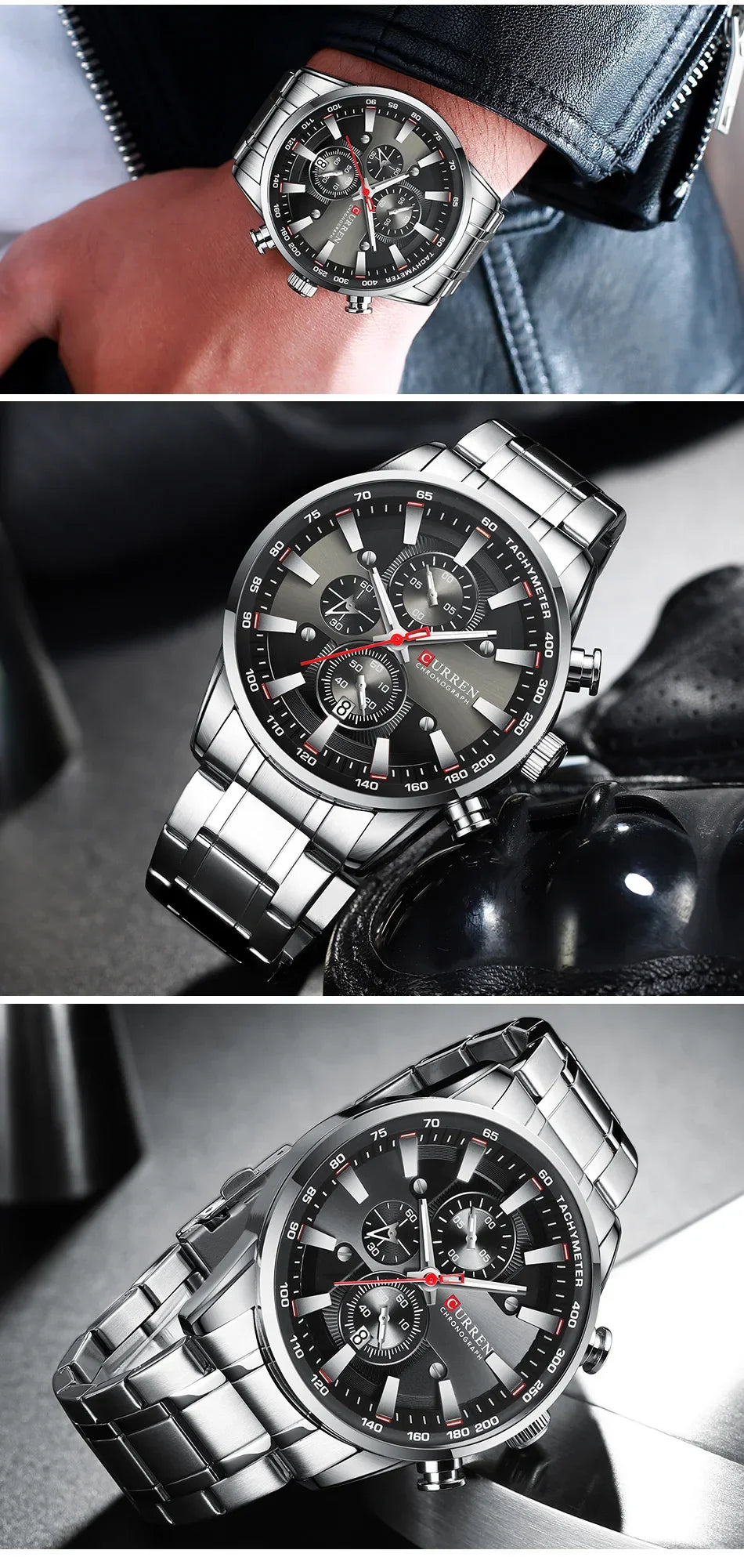 New Watches for Men Top Luxury Brand CURREN Quartz Men’s Watch Sport Waterproof Wrist Watches Chronograph Date Relogio Masculino