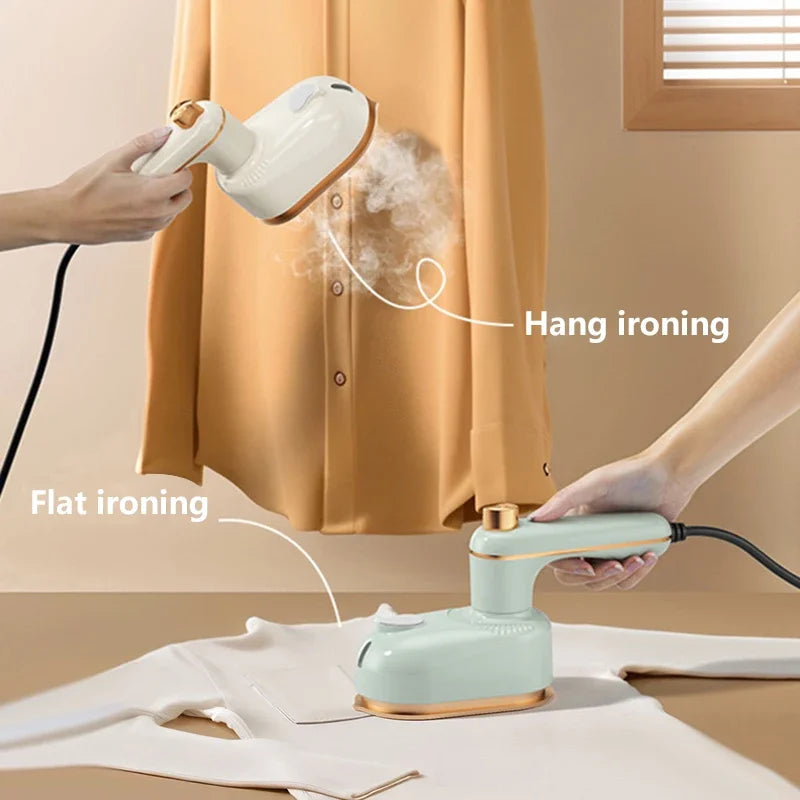 Foldable Handheld Garment Steamer Leak-Proof Dual Dry/Wet Steam 10s Fast Wrinkle Remover Travel Home Clothes Iron Large capacity