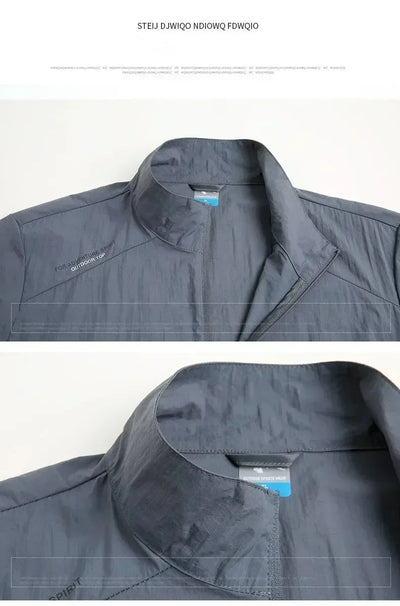 Summer Jackets Men Male Windbreaker Fishing Coats Father Ultrathin Sunscreen Jacket Youth Outerwearing Clohting Traveling Korean