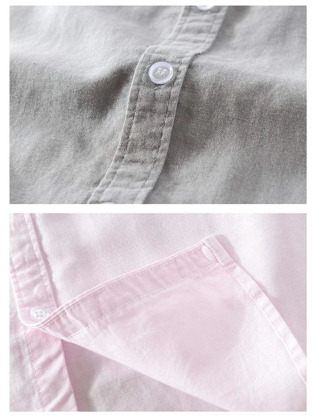 Breathable cotton and linen Casual shirt for young man