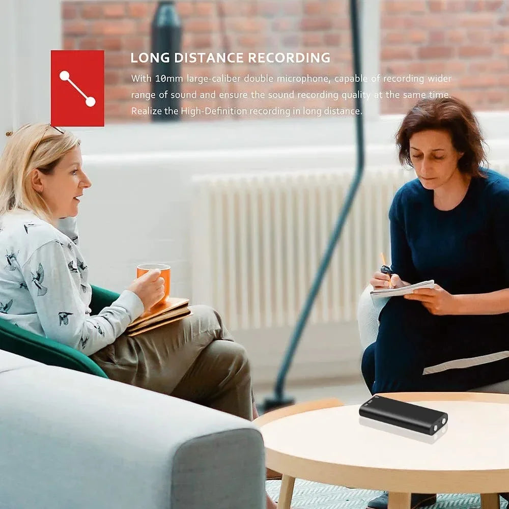 Tape recorder 3-in-1 Mp3 Player Professional Voice Digital Audio Mini Voice Recorder 192Kbps Recording WAV Audio Recorder