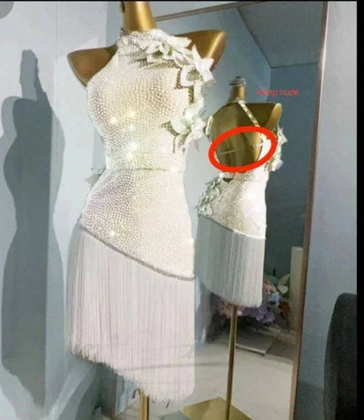 Latin Dance Dress for Women Customsized Senior AB Stones Rumba Chacha Tango Performance Professional Clothing Latin Dresses