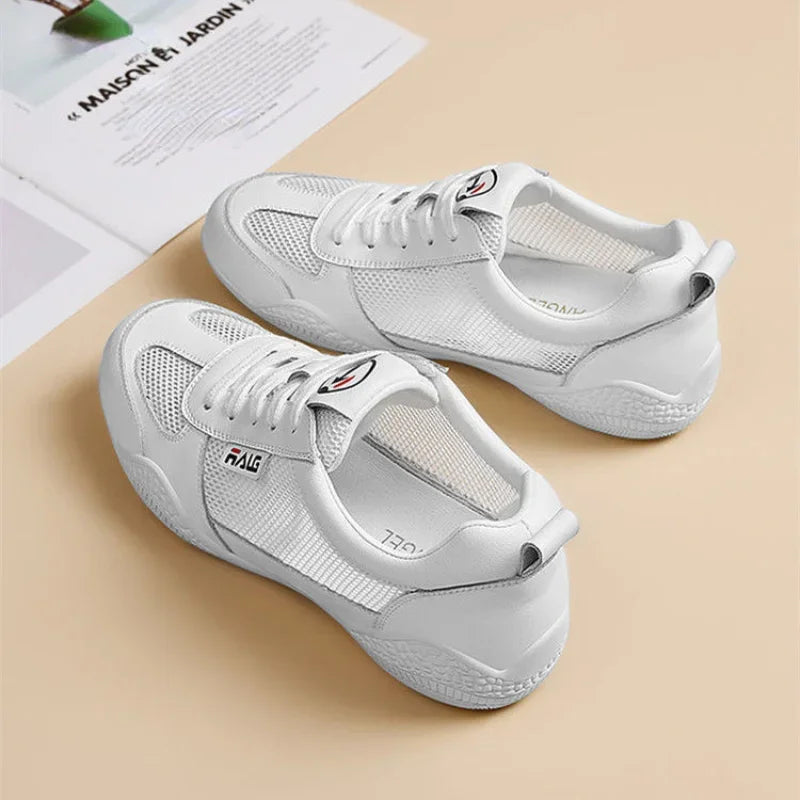 Designer Sports Shoes for Women 2024 Gym Cute Comfortable and Elegant Flat White Sneaker Running Fashion Casual Tennis Female