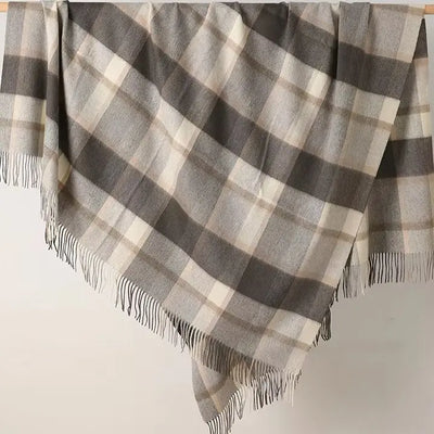 100% Wool Blanket Warm 1.5*2m Fleece Blankets For Sofa Winter Sleeping Comforter Adult Children Bedding Office Travel Blanket