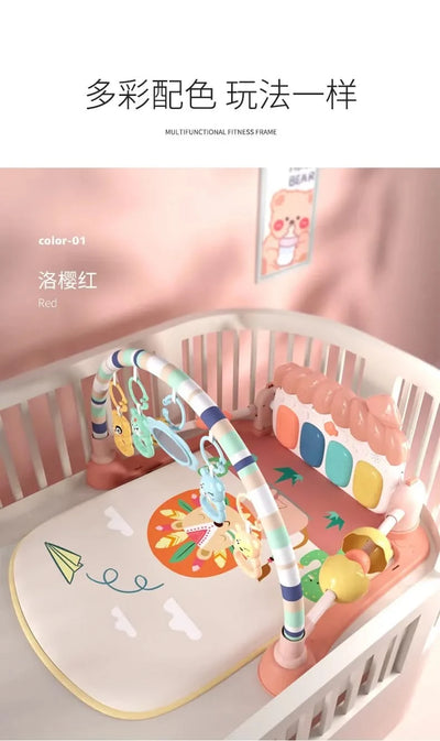 Baby Toys Musical Play Mats Piano Gym Newborn Toys Tummy Time Mat Baby Teether & Padded For Toddlers Early Learning Education