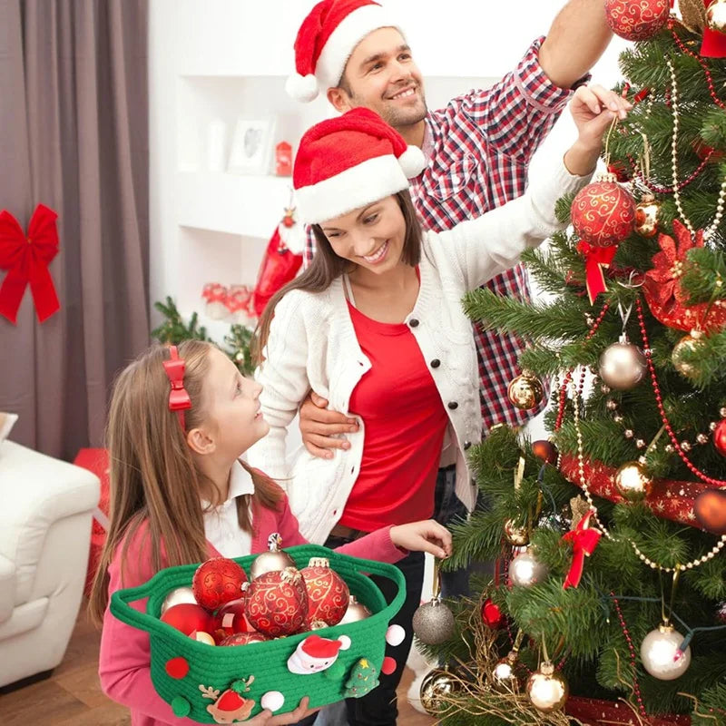 Gift Baskets Small Cotton Rope Baskets Storage Toy Snack Baskets With Handles