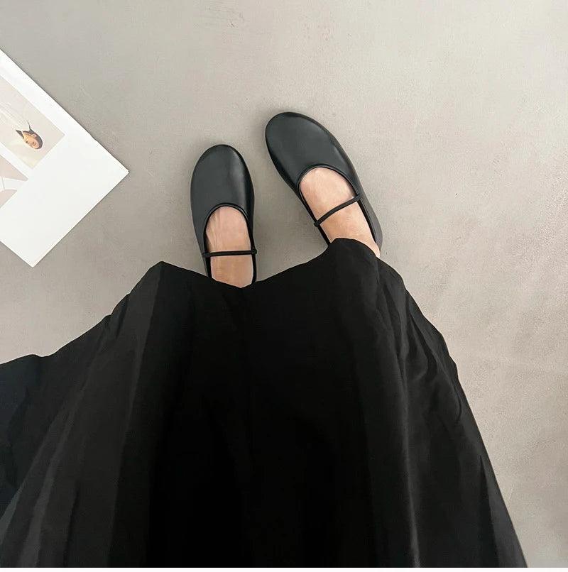 Fashion woman shallow slip on flats shoes ladies casual outdoor ballerina shoe