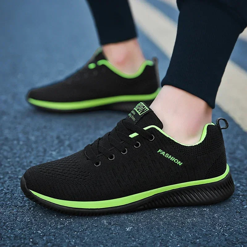 Athletic Shoes for Men Shoes Sneakers Black Casual Comfortable Knit Sneakers Breathable Athletic Running Walking Gym Shoes Men