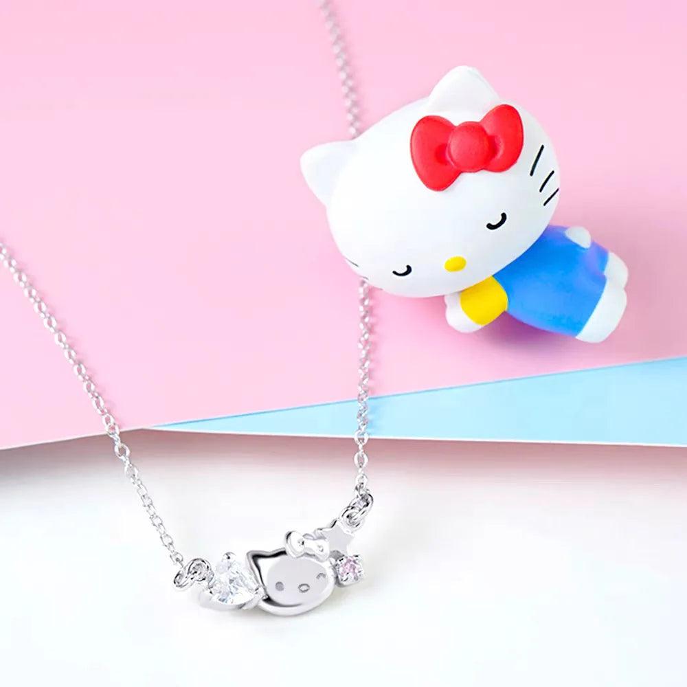 Sanrios luxury necklaces anime hellokitty cinnamoroll clavicle chain necklace for women jewelry wedding party birthday