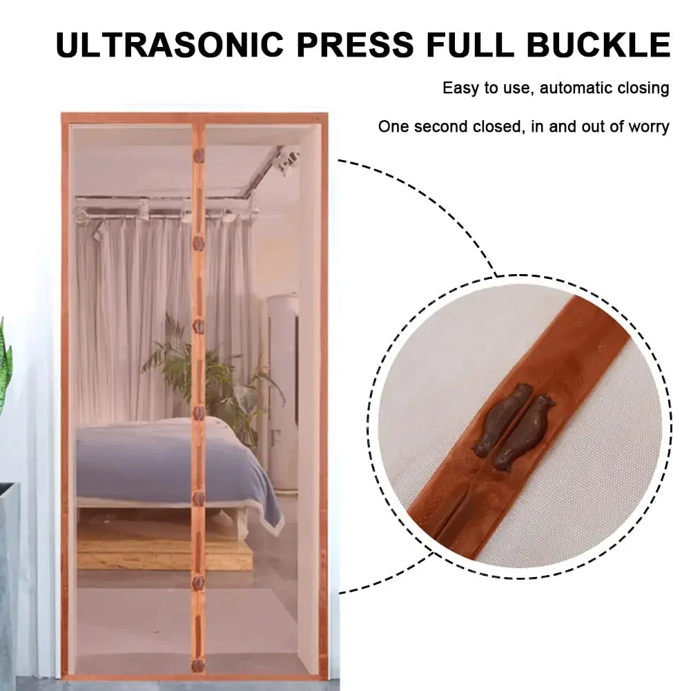 Magnetic Screen Door Curtain Summer Anti-Mosquito Net Fly Insect Partition Automatic Closing Easy Installation Doors Screen Mesh