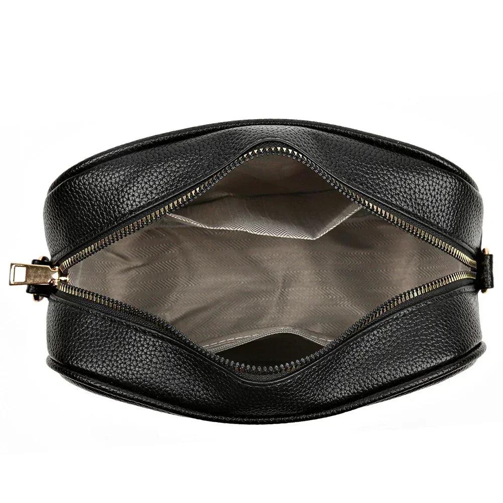 Fashion women handbag luxury brand leather tote bags for shoulder 2024 designer solid color messenger
