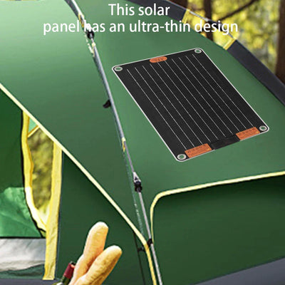 15W Portable Solar Panel with 2 USB Ports Camping Solar Panel Charger Solar Charger for Outdoor Camping Hiking Phone Charger
