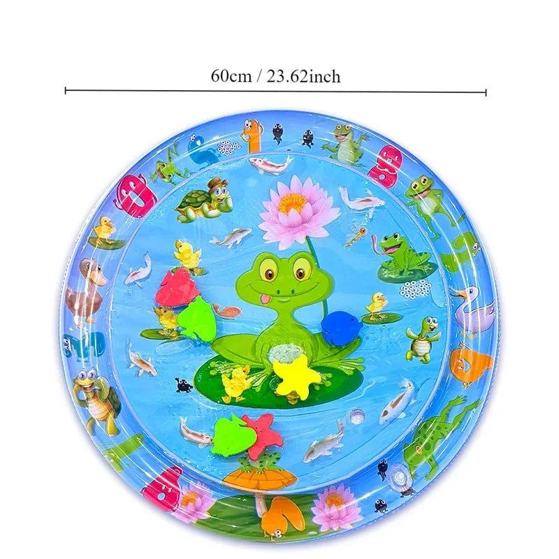 ROOXIN Baby Water Play Mat Inflatable Cushion PVC Infant Toddler Water Pad For Kids Outdoor Summer Playing Water Mat Water