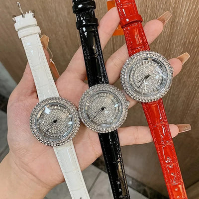 2023 Fashion Designer Unique Wristwatch Top Brand Luxury Women Watches Quartz Crystal Ladies Watch Bling Diamond Watch Women