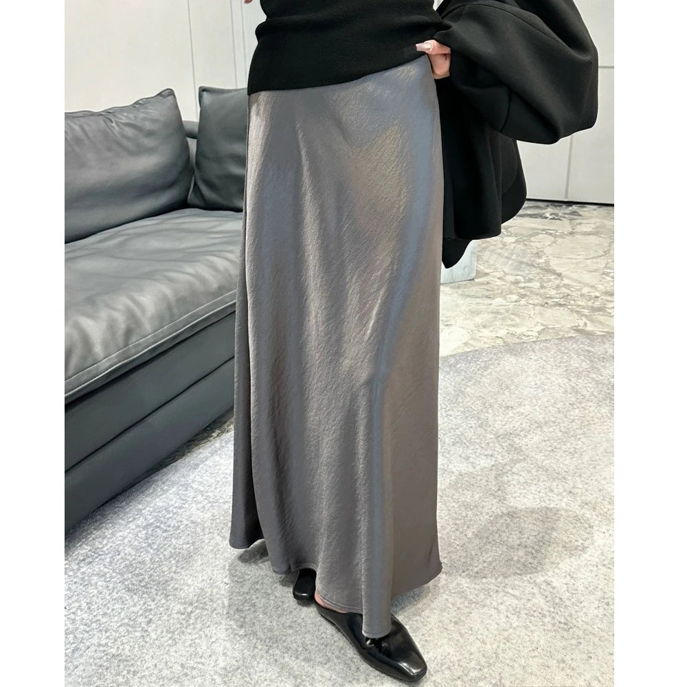 2025 Women Long Skirts High Waist A-Line Sexy Skirt Women Summer Maxi Skirts Brand Faldas Femme Streetwear