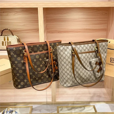 Brand handbag for women 2025 new spring/summer high-end texture retro designer single shoulder crossbody bag with large capacity