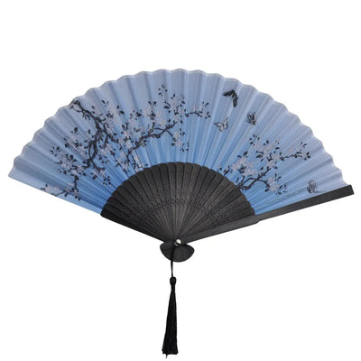 Folding Hand Fan Weddings Traditional Chinese Japanese Korean Art Craft Gift Bamboo Room Dance Props Wood Fans Home Decorations