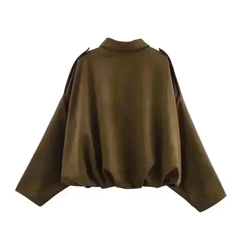 Women’s jackets spring chic elegant outerwear loose warm coat youth fashion