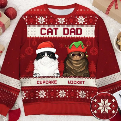 Ugly Christmas Sweaters Autumn And Winter 3D Funny Printed Holiday Party Xmas Sweatshirt for Party Birthday Xmas Sweatshirt 2024