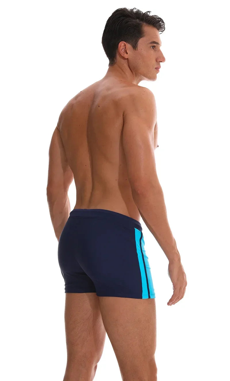 Hot Swimwear Mens Breathable Swimsuits Man Swim Trunks Boxer Briefs Sunga Swim Suits Maillot De Bain Beach Shorts