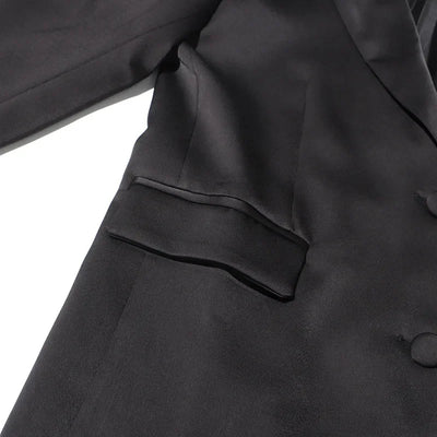 Blazer Women Fashion Elegant Style Flower Splicing Design Suit Jacket Three-dimensional Decoration Solid Color Suit Women Coats